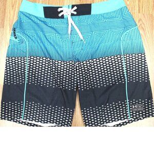 Under Armour Blue and Black Swim Board Shorts